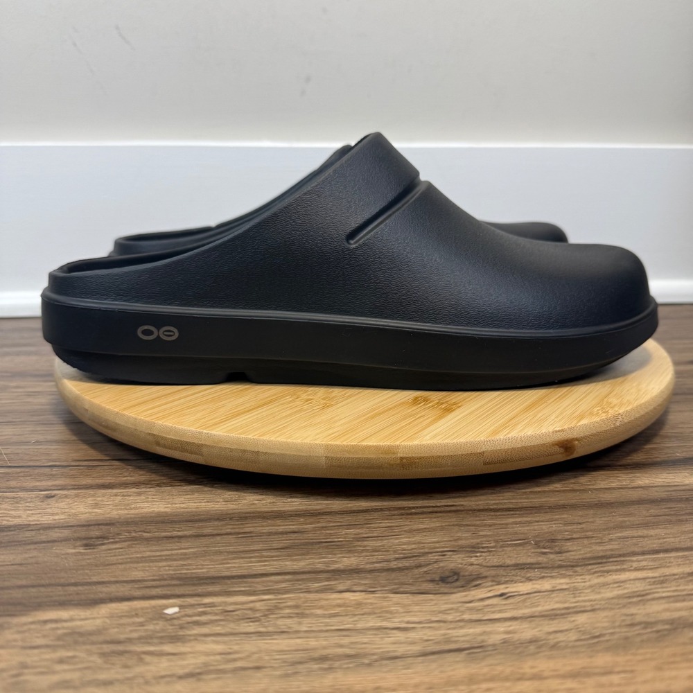 Oofos OOCloog Recovery Clog Mens 12 Womens 14 Black Comfort Chef Arch Support
